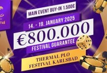 Thermal PLO Festival, la festa del Pot Limit Omaha in Repubblica Ceca! Festival PLO Karlsbad